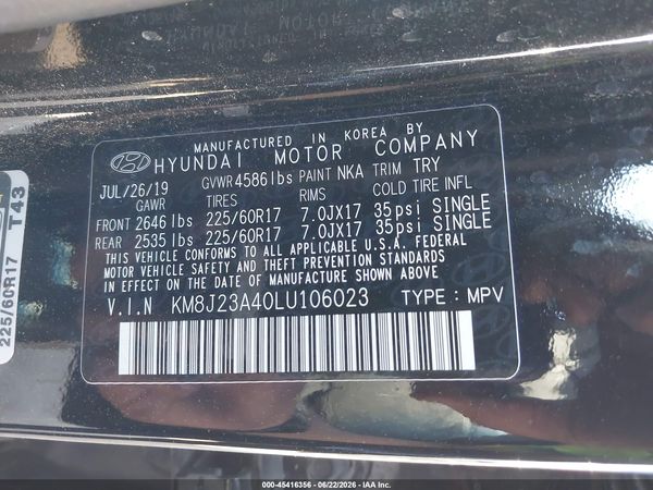 2020 HYUNDAI TUCSON SE