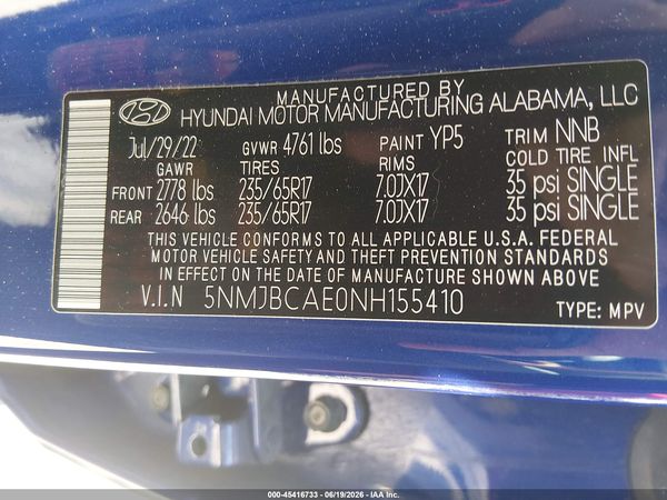 2022 HYUNDAI TUCSON SEL