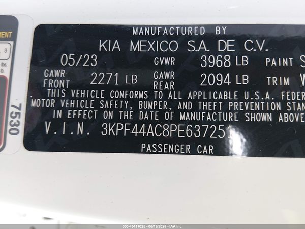 2023 KIA FORTE GT