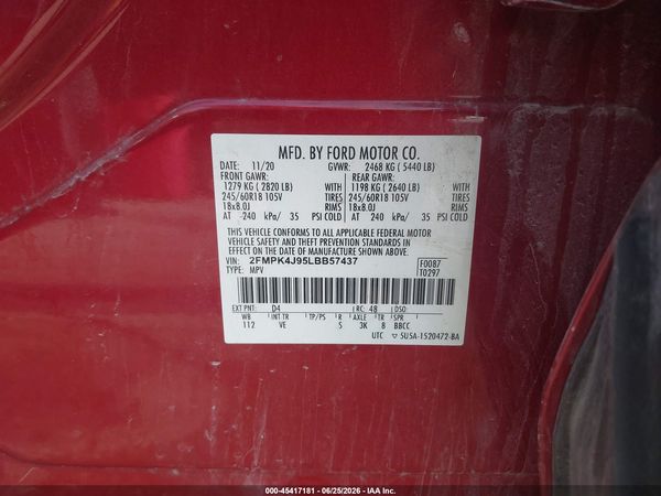 2020 FORD EDGE SEL