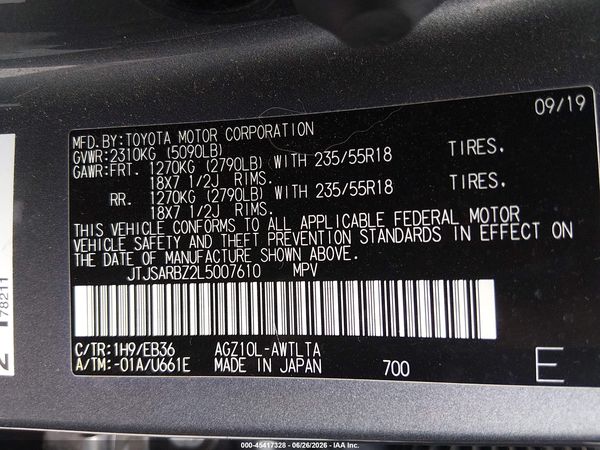 2020 LEXUS NX 300 F SPORT