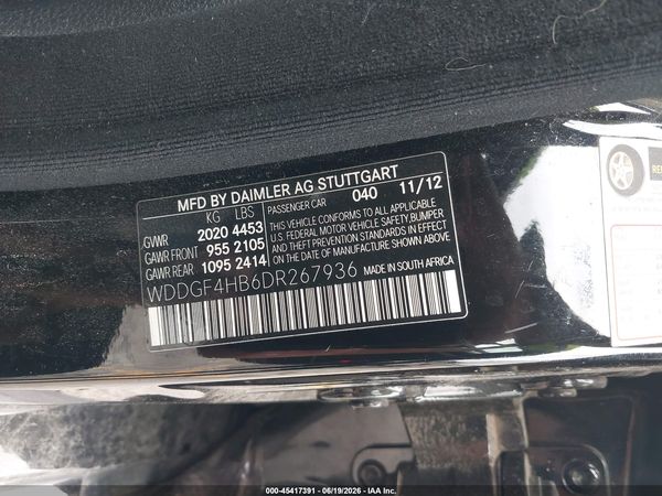 2013 MERCEDES-BENZ C 250 SPORT