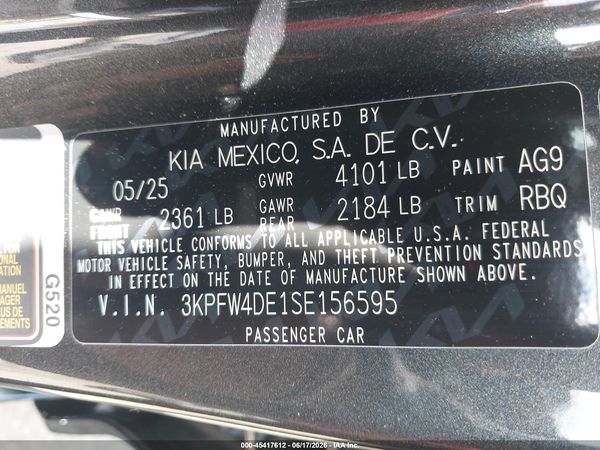 2025 KIA K4 GT-LINE