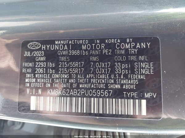 2023 HYUNDAI KONA SEL