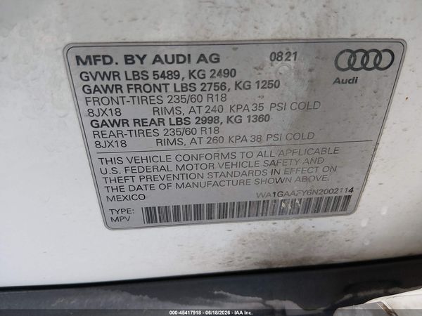 2022 AUDI Q5