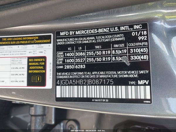 2018 MERCEDES-BENZ GLE 350 4MATIC