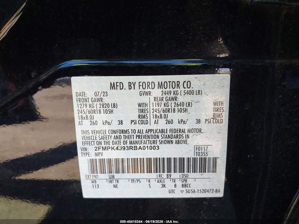 2024 FORD EDGE SEL — I9