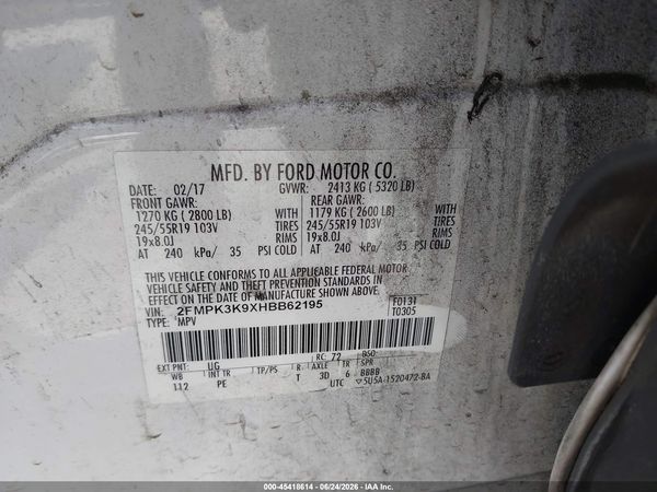 2017 FORD EDGE TITANIUM