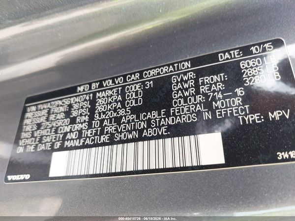 2016 VOLVO XC90 T6 MOMENTUM