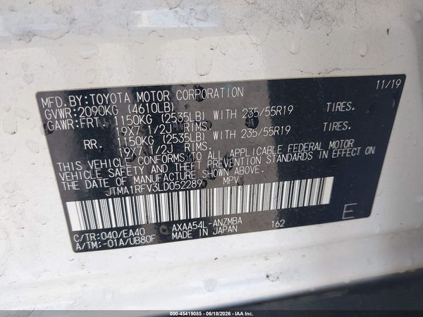 2020 TOYOTA RAV4 XLE PREMIUM