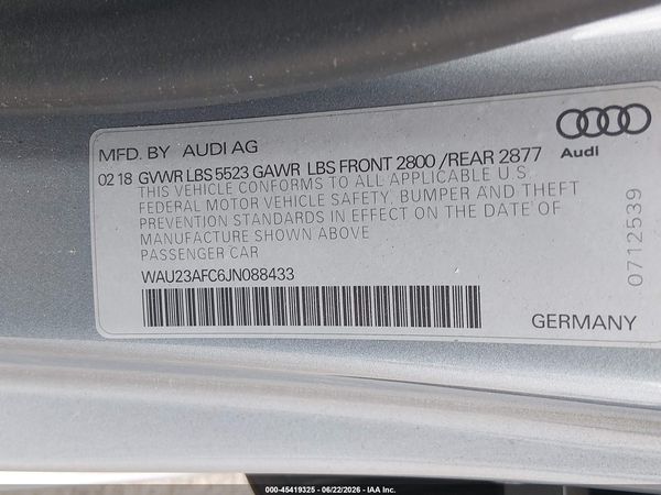 2018 AUDI A7 3.0T PREMIUM PLUS