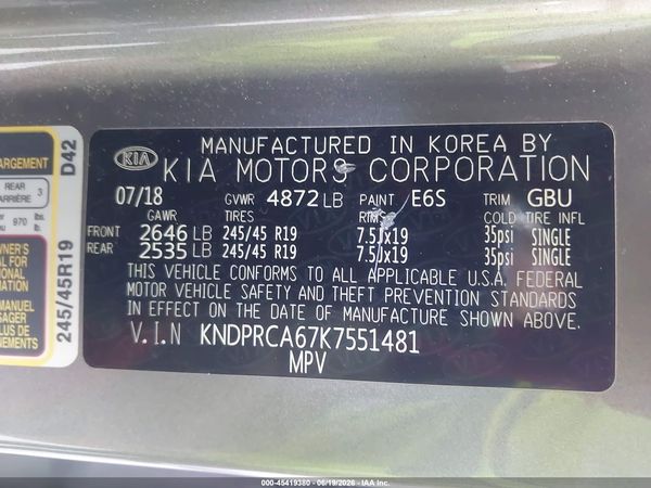 2019 KIA SPORTAGE SX TURBO