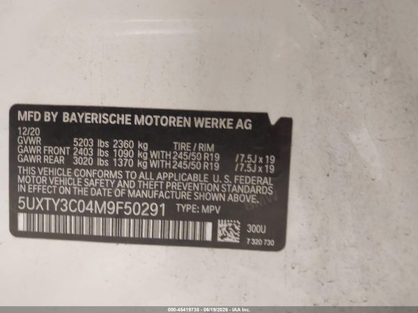 2021 BMW X3 SDRIVE30I