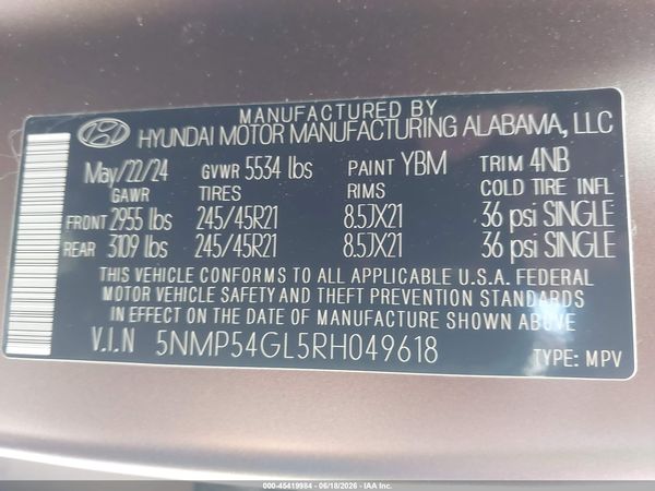 2024 HYUNDAI SANTA FE CALLIGRAPHY