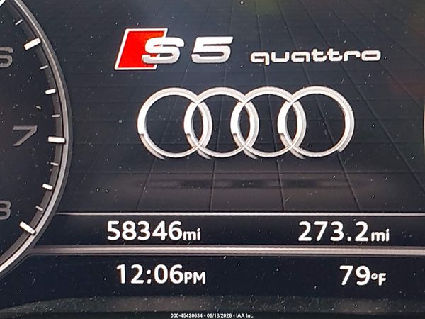 2018 AUDI S5 3.0T PREMIUM PLUS