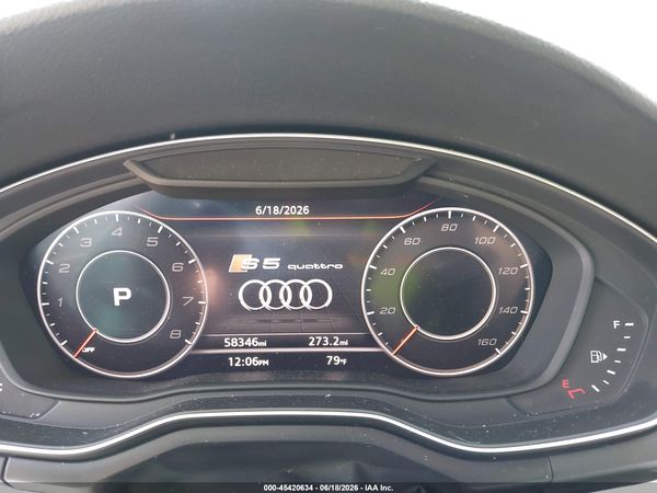 2018 AUDI S5 3.0T PREMIUM PLUS