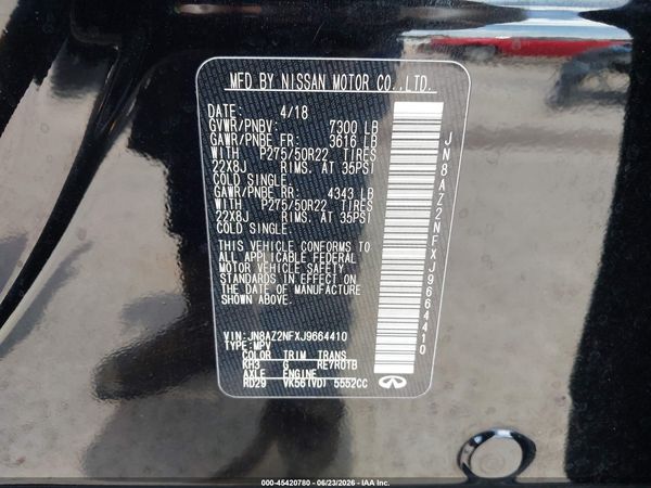 2018 INFINITI QX80