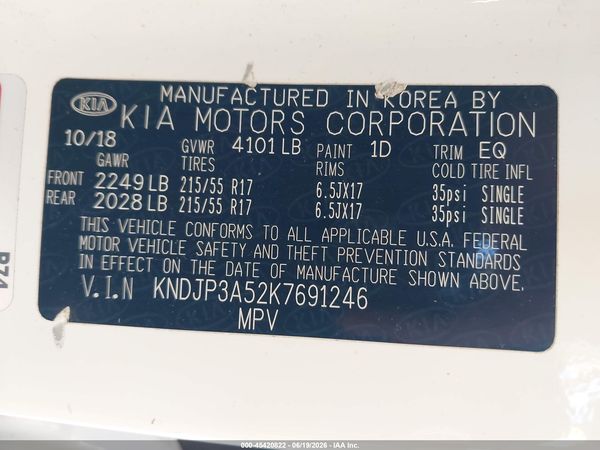 2019 KIA SOUL +