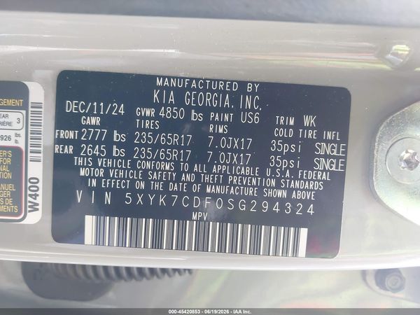 2025 KIA SPORTAGE X-PRO PRESTIGE