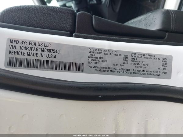 2021 JEEP GRAND CHEROKEE LAREDO E 4X4