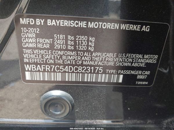 2013 BMW 535I