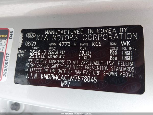 2021 KIA SPORTAGE LX