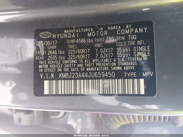 2018 HYUNDAI TUCSON SE