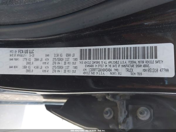 2019 RAM 1500