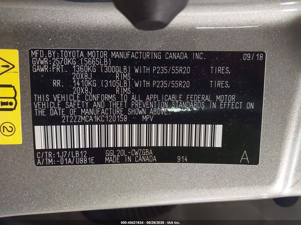 2019 LEXUS RX 350 350 Base/F Sport