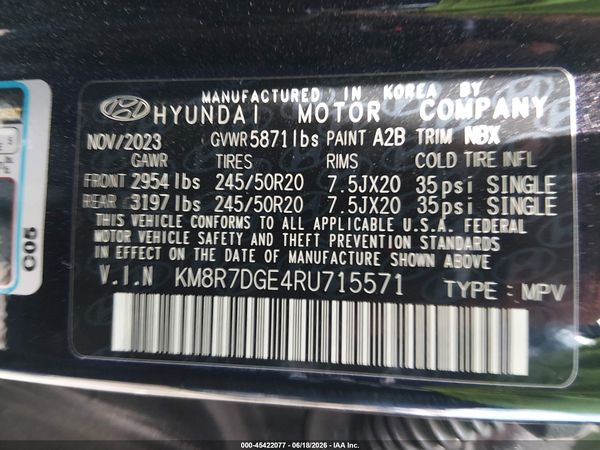 2024 HYUNDAI PALISADE CALLIGRAPHY