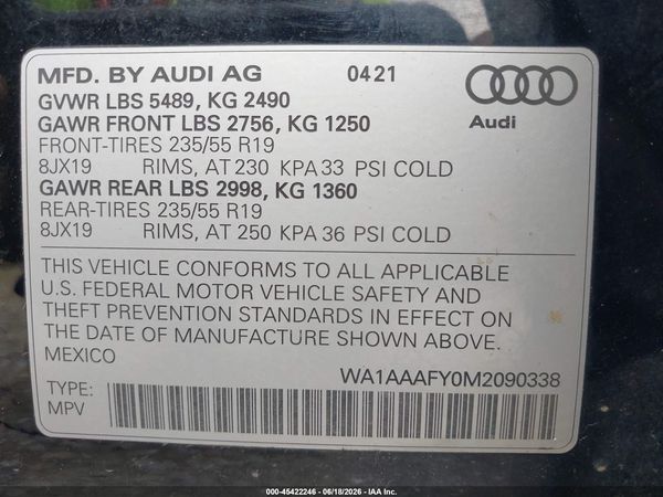 2021 AUDI Q5