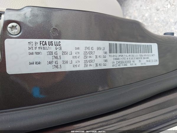 2018 DODGE GRAND CARAVAN SE
