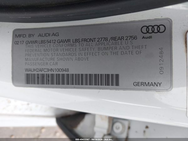 2017 AUDI A6 PRESTIGE