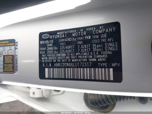 2020 HYUNDAI TUCSON SE