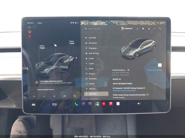 2022 TESLA MODEL 3