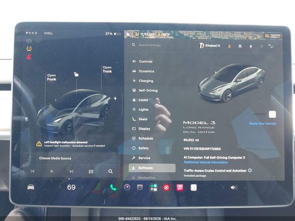 2022 TESLA MODEL 3