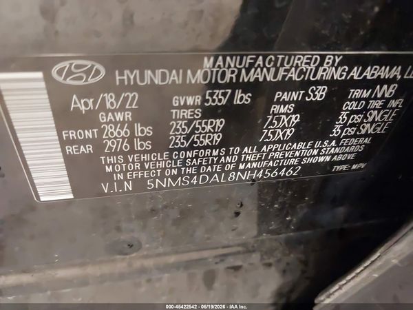 2022 HYUNDAI SANTA FE LIMITED