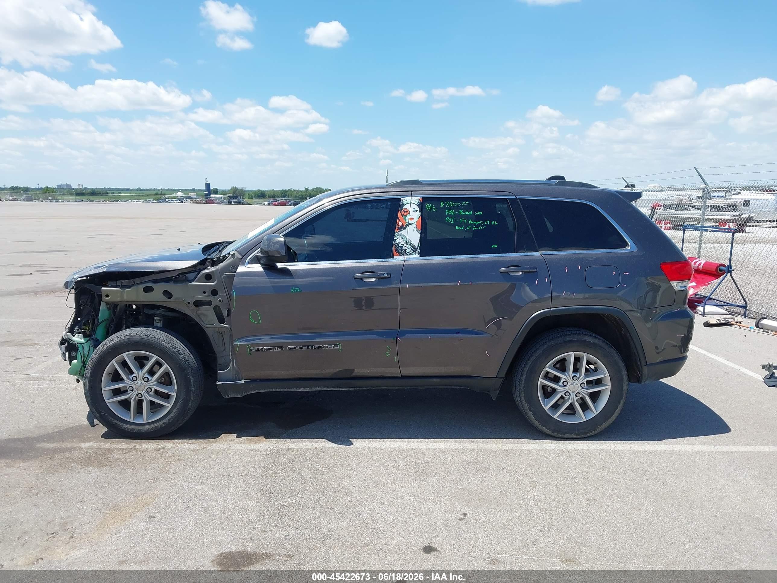 2017 JEEP GRAND CHEROKEE LAREDO 4X4