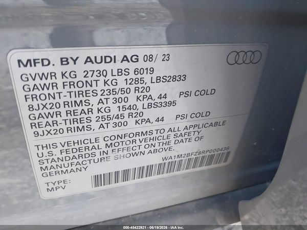 2024 AUDI Q4 E-TRON PRESTIGE 50 QUATTRO