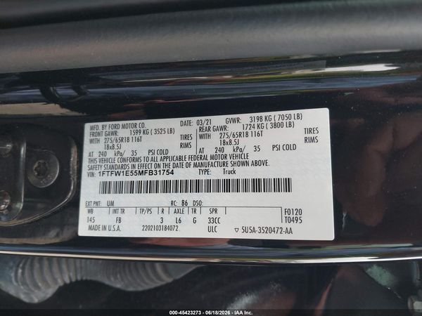 2021 FORD F-150 XLT