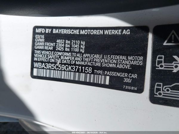 2016 BMW 435I XDRIVE