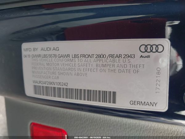 2019 AUDI A7 55 PREMIUM