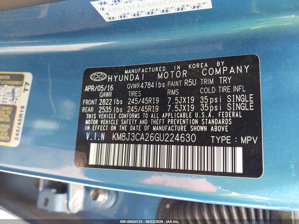 2016 HYUNDAI TUCSON LIMITED