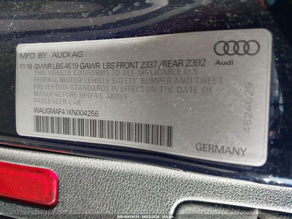 2019 AUDI A4 40 PREMIUM