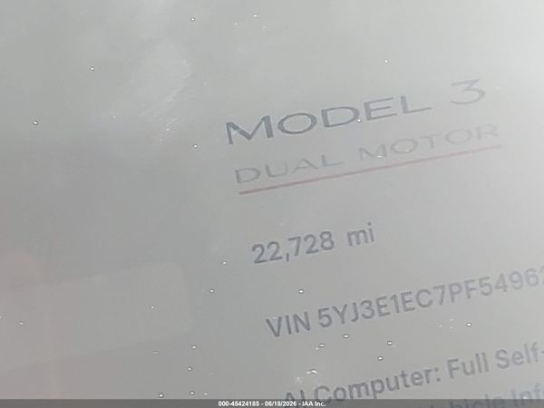 2023 TESLA MODEL 3