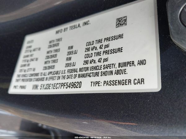 2023 TESLA MODEL 3