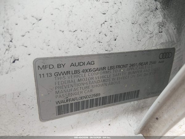 2014 AUDI A4 2.0T PREMIUM