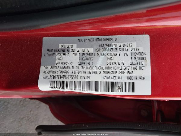 2021 MAZDA CX-5 GRAND TOURING