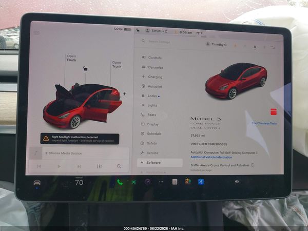 2021 TESLA MODEL 3 LONG RANGE