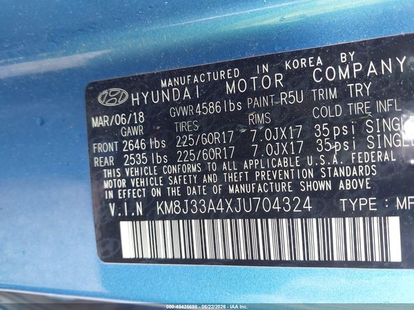 2018 HYUNDAI TUCSON SEL